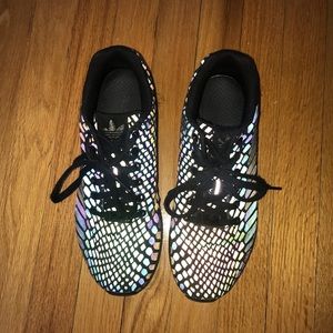 Reflective Adidas shoes